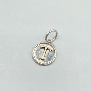 Waxing Poetic Chancery Insignia Initial T Pendant